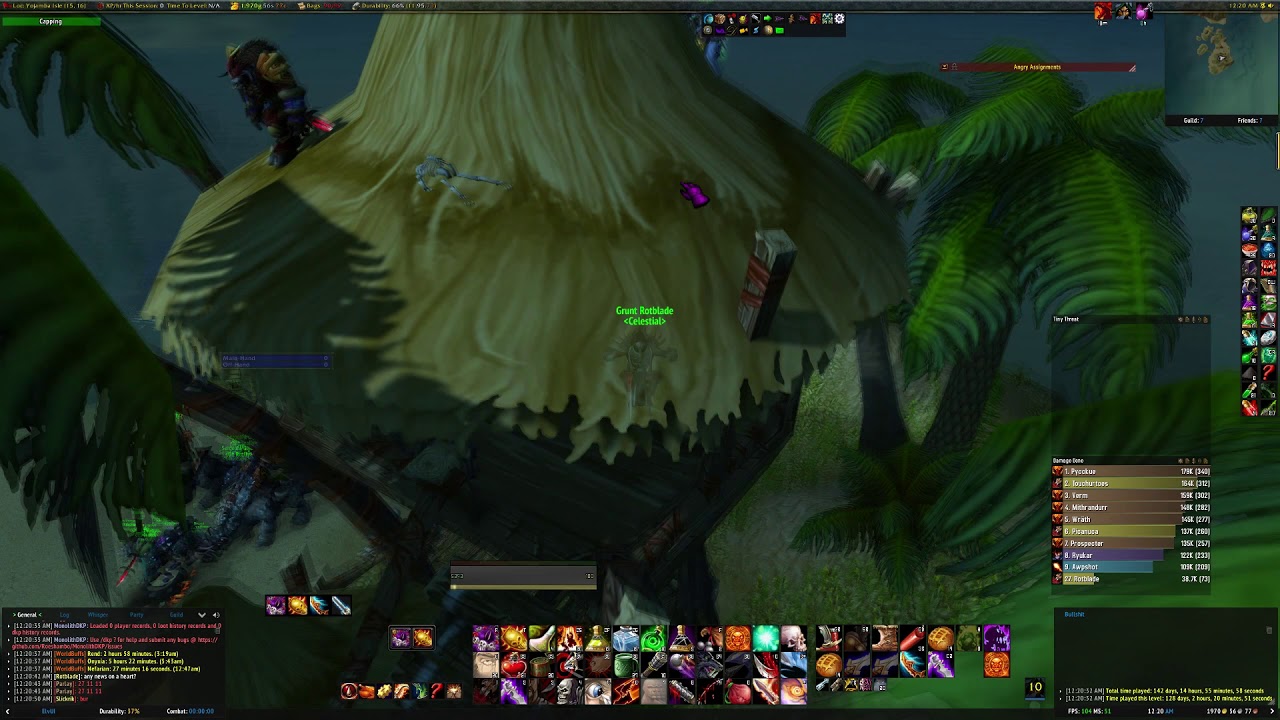 [WoW Classic] How to get on roof of hut on Yojamba Isle (ZG Island in Stranglethorn Vale)