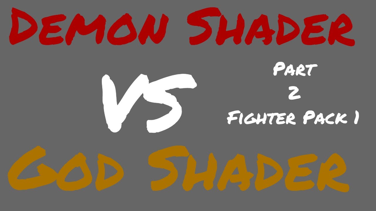 Injustice 2 God Shader vs Demon Shader part 2 Featuring Fighter Pack 1