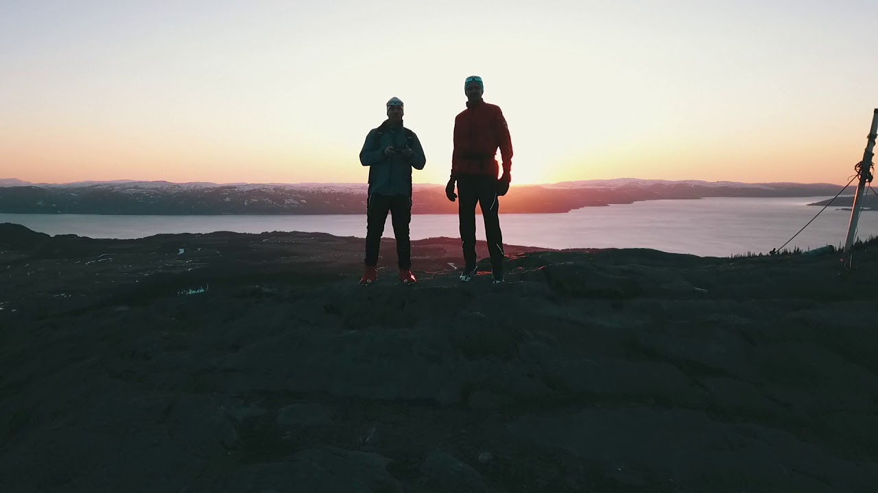 Storheia i solnedgang