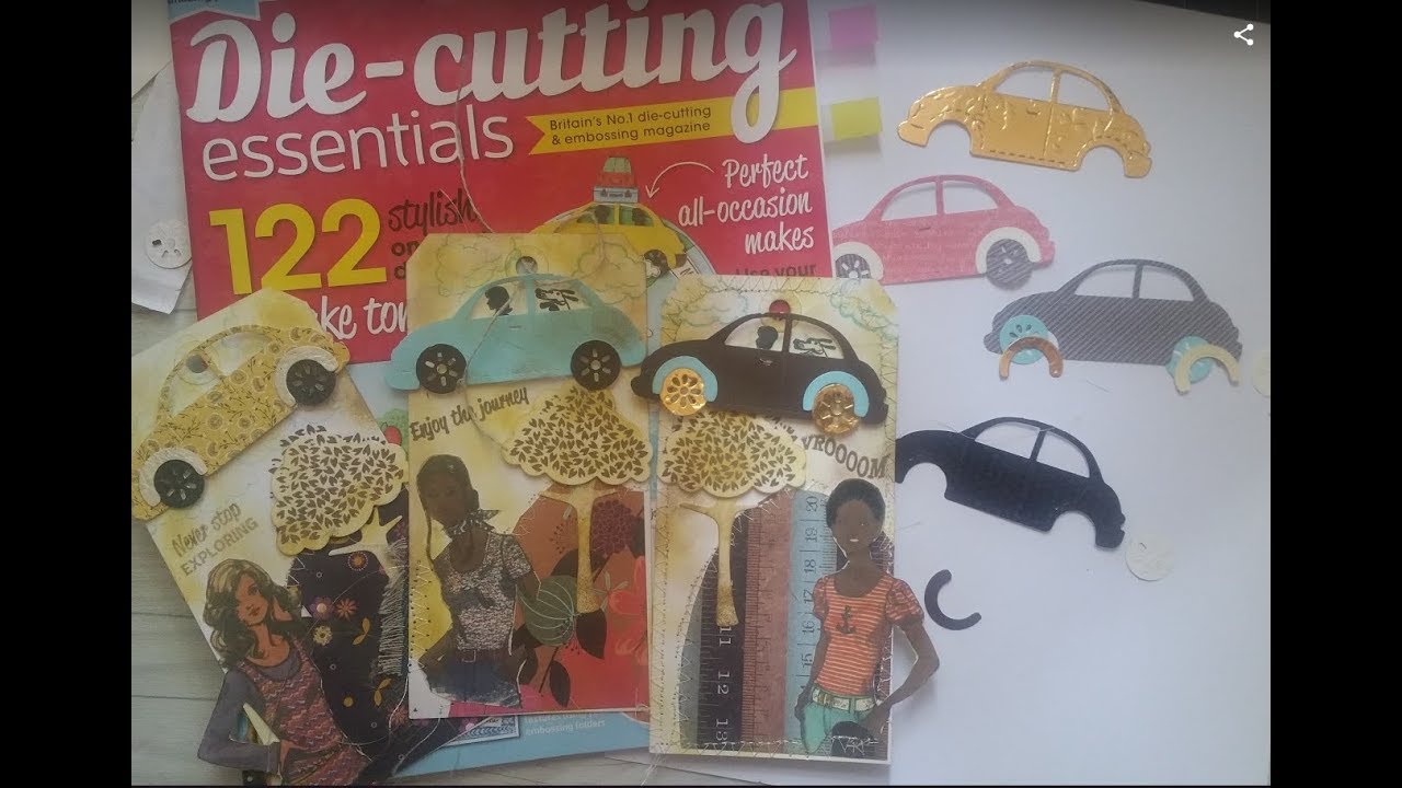UK CRAFT MAGAZINE DIE CUTTING ESSENTIALS ISSUE 25 RETRO TAGS