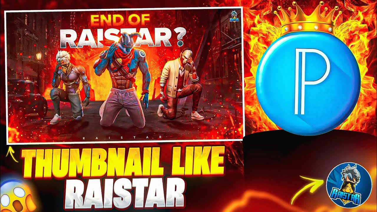 HOW TO MAKE THUMBNAIL LIKE ‎⁨@RaiStar⁩  🤯 IN JUST ONE CLICK  ||TRENDING THUMBNAIL EDITING TUTORIAL 🥶