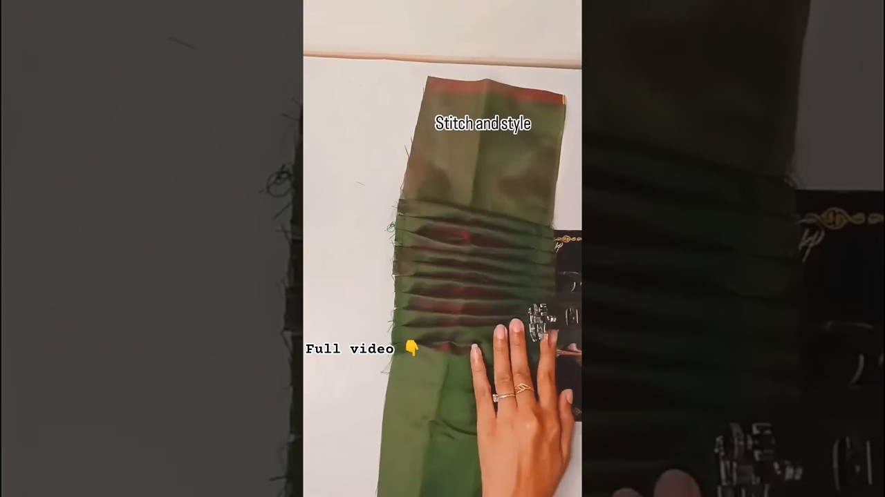 Puff sleeves cutting and stitching #shorts #shortvideo #sleevedesign #diy #blouse #puff