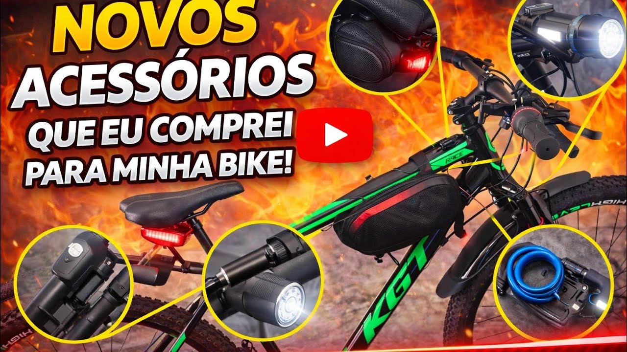 As novas peças da bicicleta chegou 