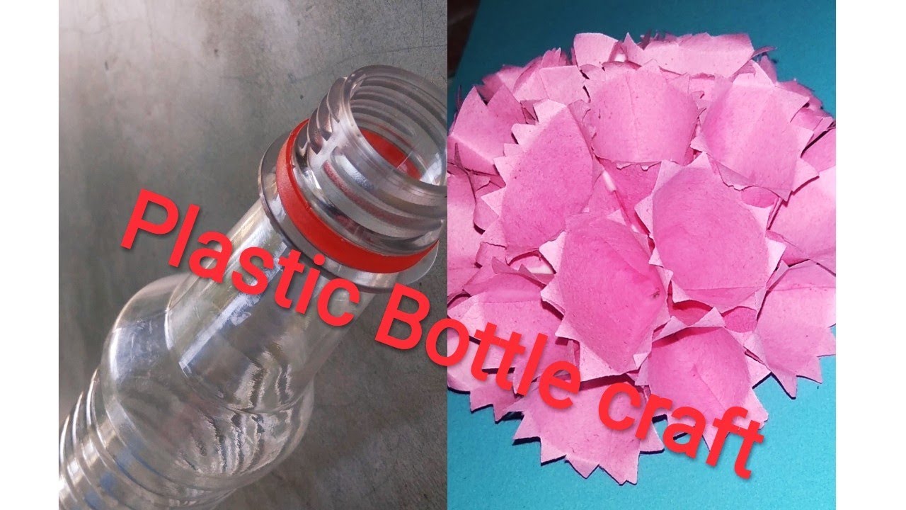 Plastic Bottle craft idea|flower vase making idea| how to reuse disposable things| home decor ideas