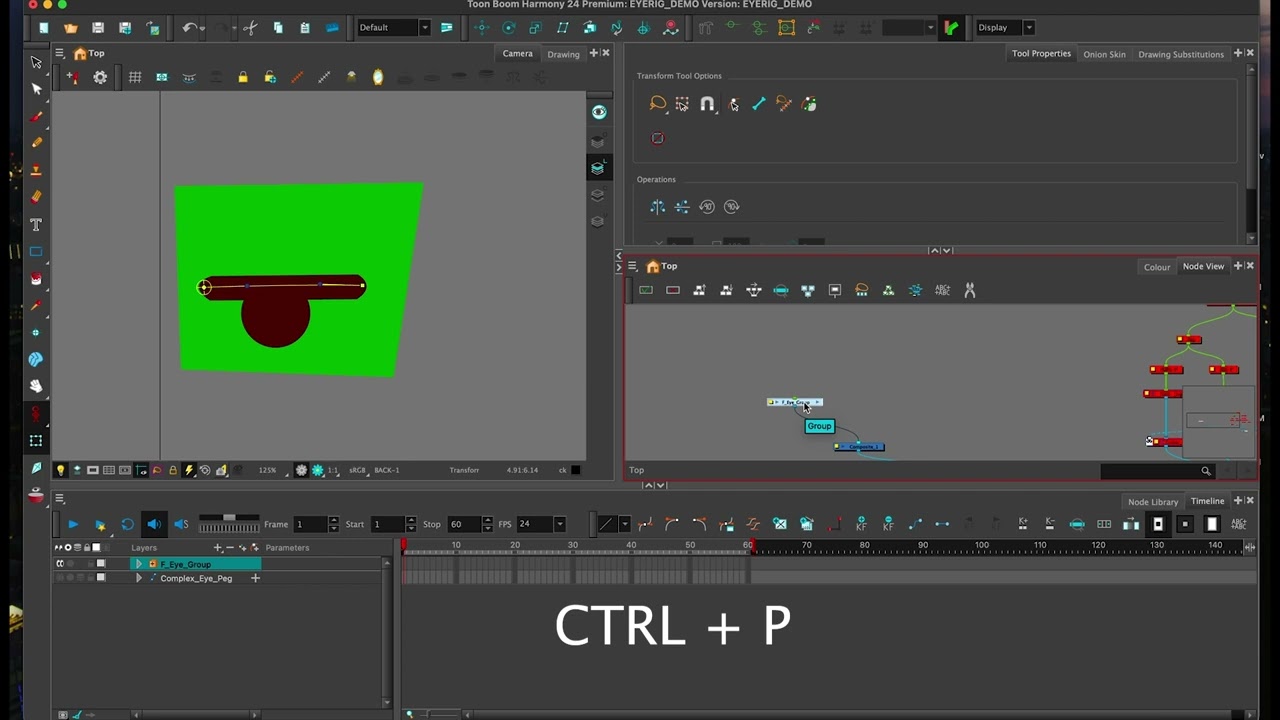 Toonboom: Duplicate & Flip Eye Rig