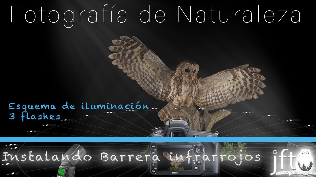 📸  Instalar BARRERA INFRARROJOS. ESQUEMA ILUMINACION 3 FLASHES 🌍