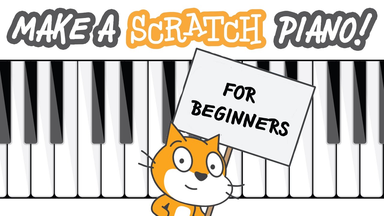EASY BEGINNER TUTORIAL: How to make a PIANO game in Scratch!