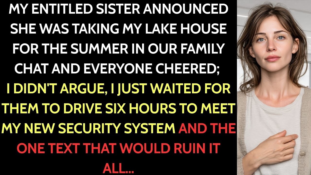We're Taking Your Lake House For The Summer!  Sister Announced In A Family Group Chat  I Waited