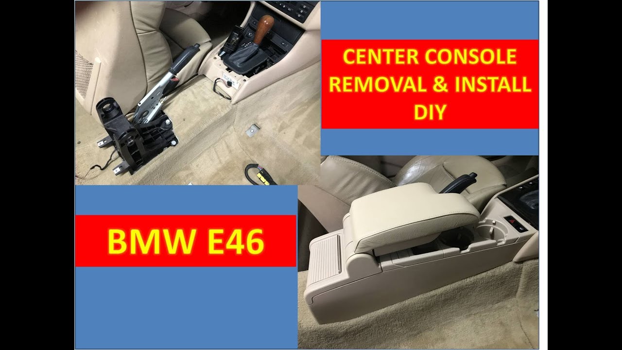 How to remove a Center Console - and center armrest  - BMW E46