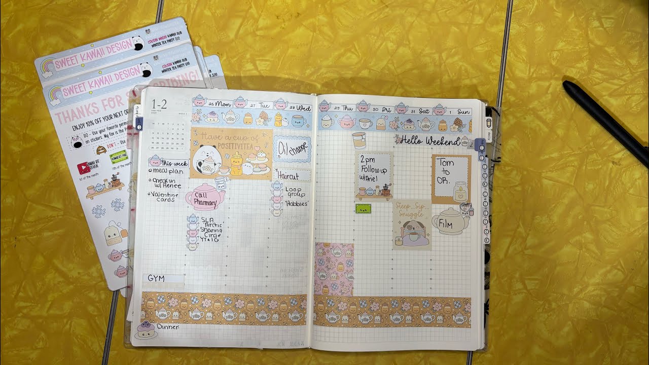 Week of Jan 26- Feb 1 in my Sterling Ink