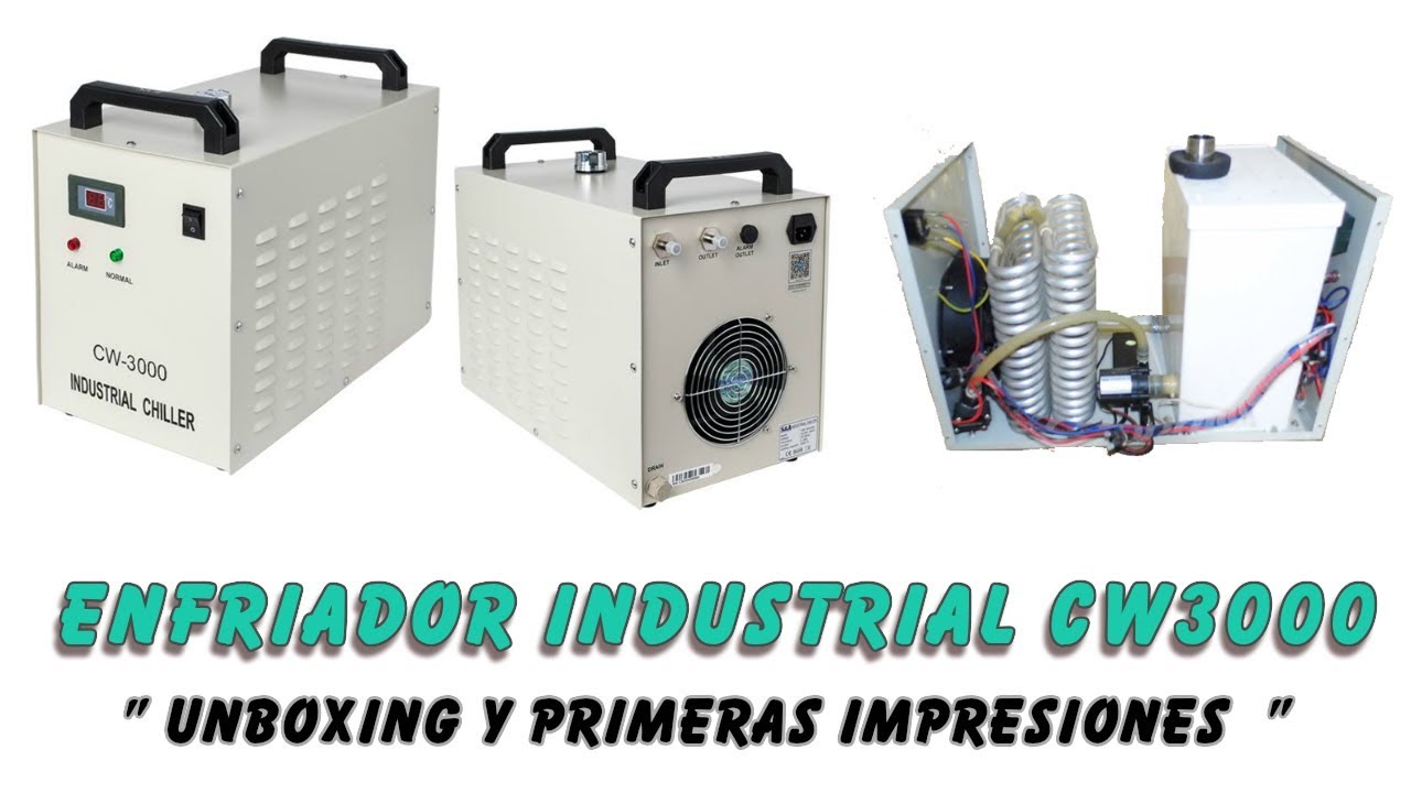 Enfriador Industrial CW3000: Unboxing y caracteristicas.