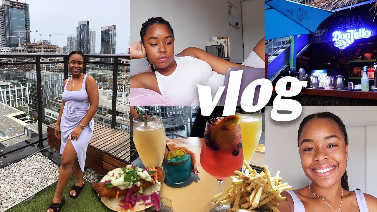 TORONTO Weekend VLOG: Patio Hopping in Downtown Toronto, Partying + Revamping & Cleaning My Bedroom