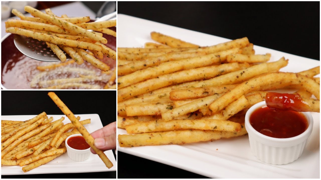 CRISPY FRIES / Long Mashed Potato Fries by (YES I CAN COOK)