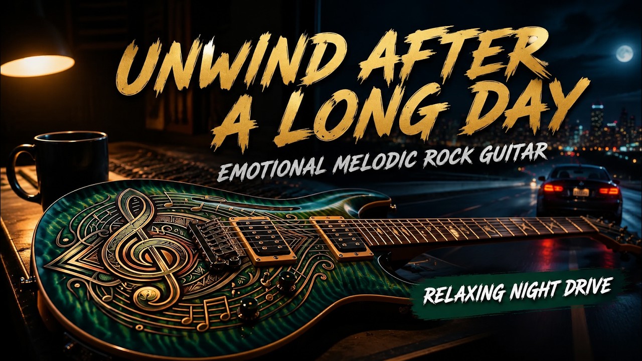 Emotional Melodic Rock Guitar | Unwind After a Long Day | Instrumental Rock Music