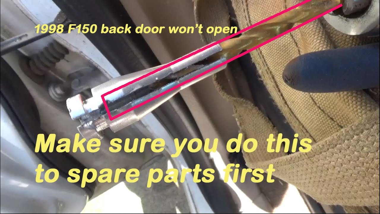 1998 F150 Back door won't open