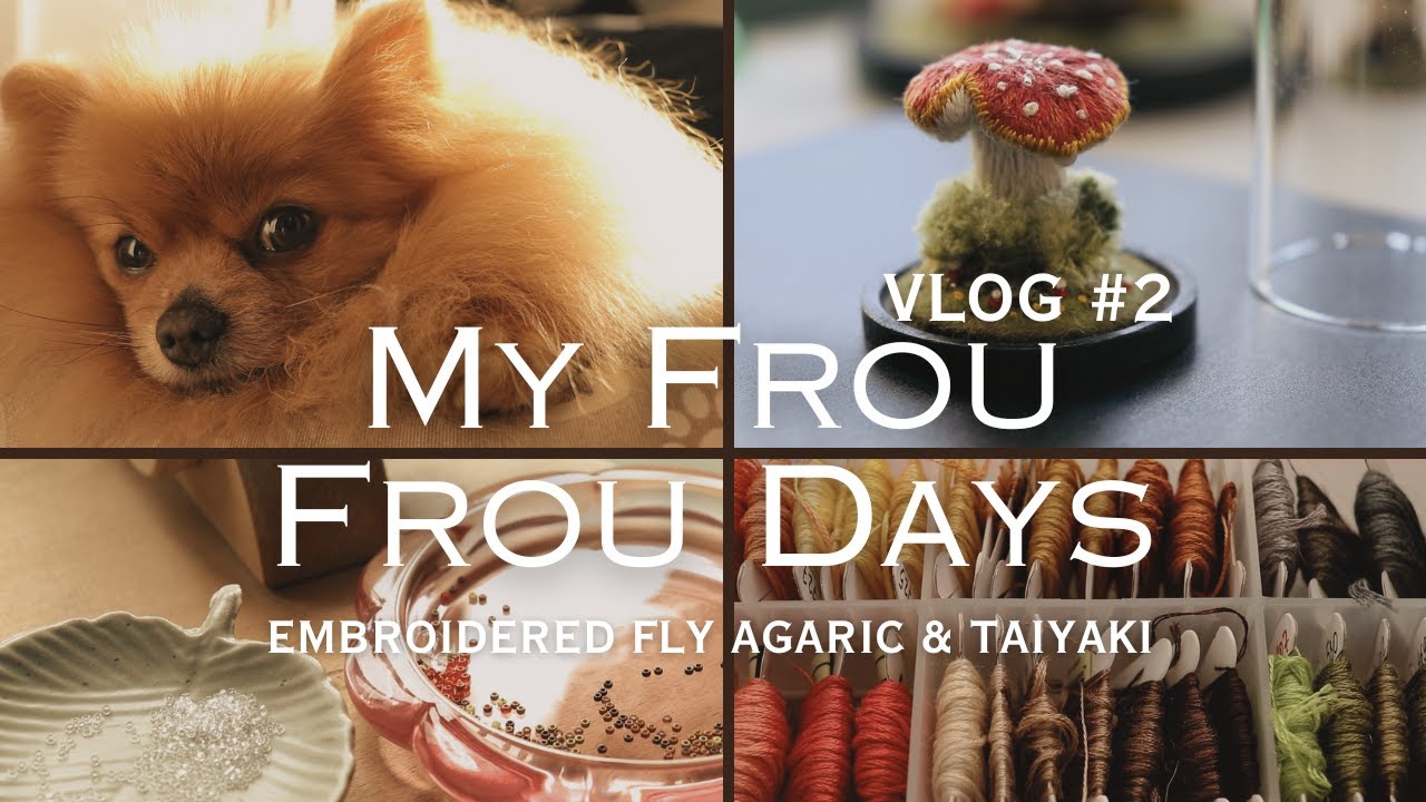 Vlog No. 2 | Quiet Winter Living | Needle Felting a Tiny Mushroom 🍄 | Taiyaki & Daily Moments