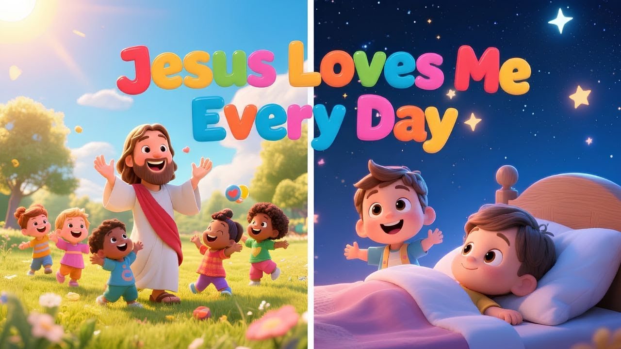 Иисус любит меня каждый день 💛 | Христианская детская песенка и стишок ✨ ⛪