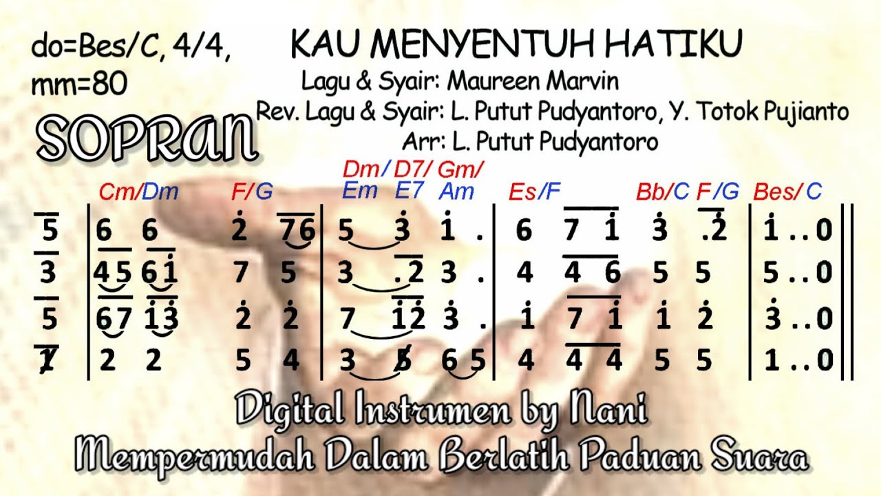 Kau Menyentuh Hatiku (instrumen) Sopran