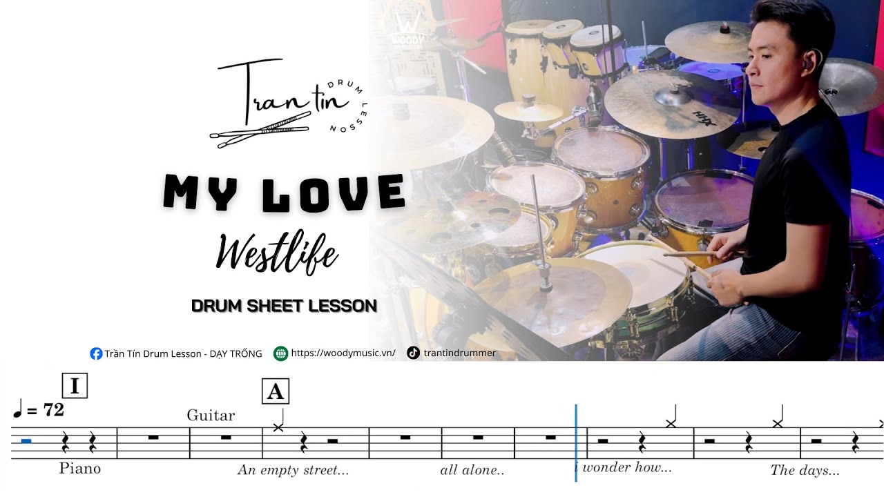 My Love - Westlife (★☆☆☆☆) DRUMSHEET - DRUM LESSON