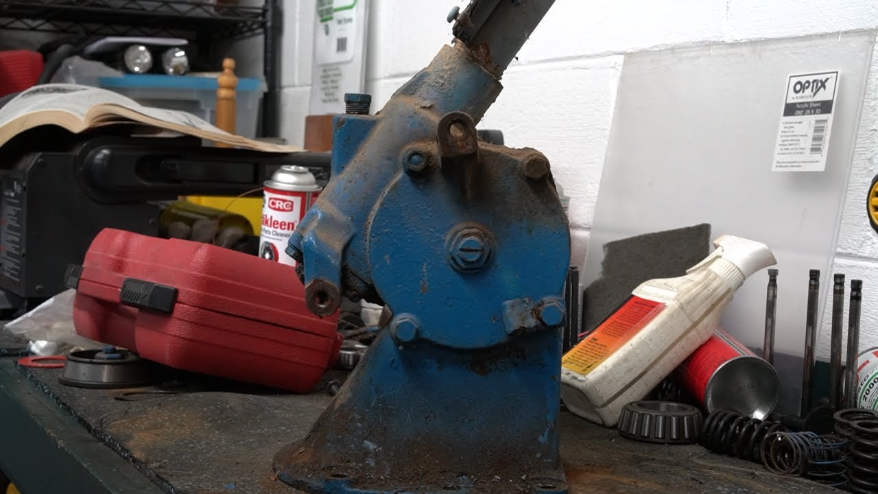 Ford tractor row crop steering box disassembly