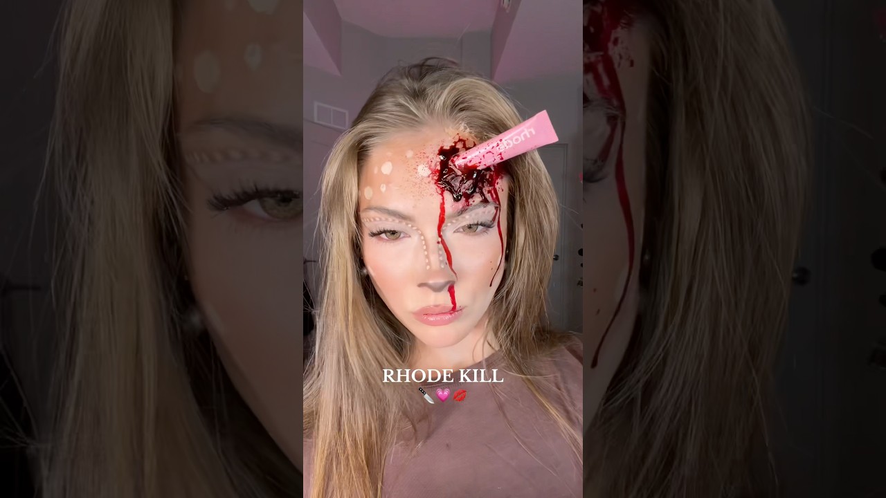 RHODE KILL MAKEUP 🎀💋✨🦌 #идеимакияжа #макияжоленя #макияжнахеллоуин #тренд