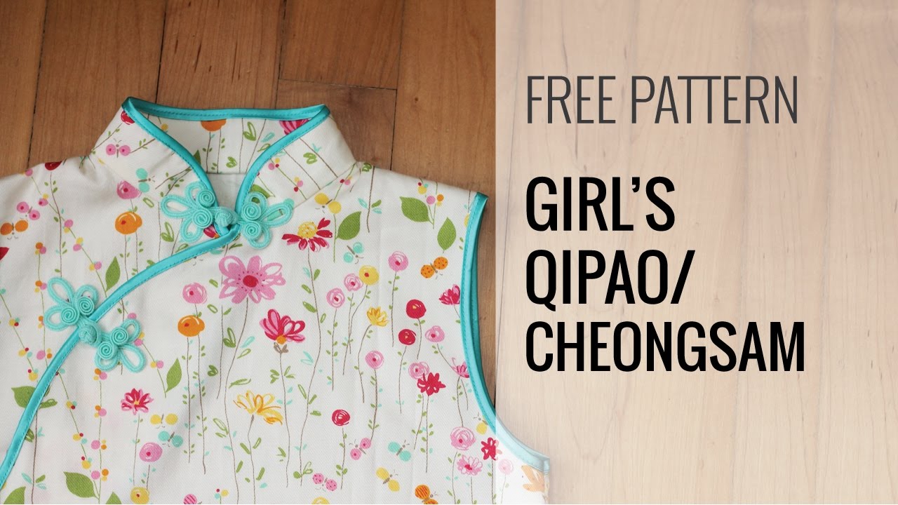 Girls Qi Pao/Chinese Dress Sewing Tutorial Part 2