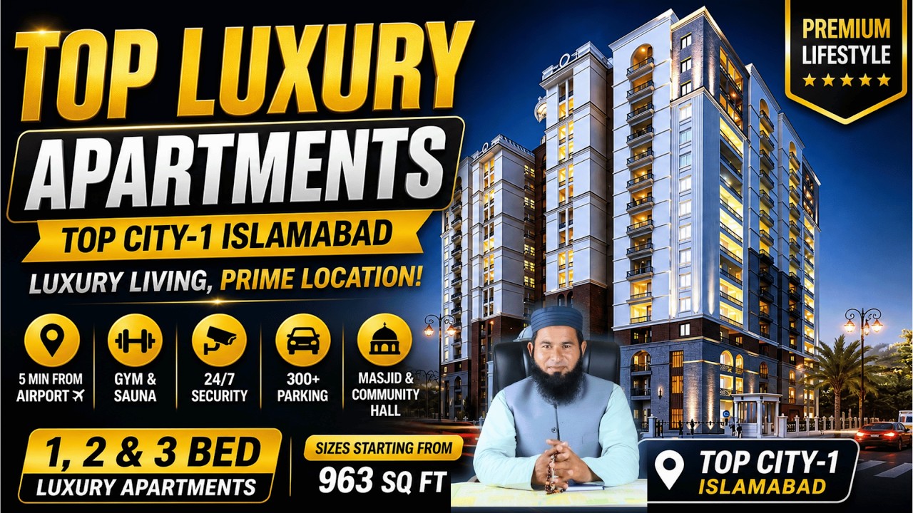 Top Luxury Apartments Top City Islamabad | 5 Min from Airport | Best Investment 2026