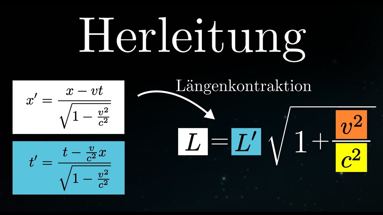 Herleitung der L&auml;ngenkontraktion (Physik)