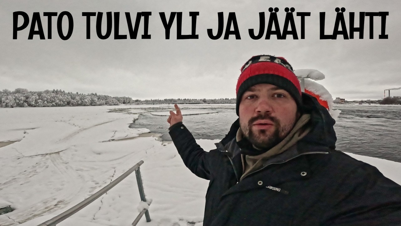 KATASTROFIN AINEKSIA - MADEPAIKALTA LÄHTI JÄÄT - MERIKOSKEN VOIMALAITOS JUMISSA