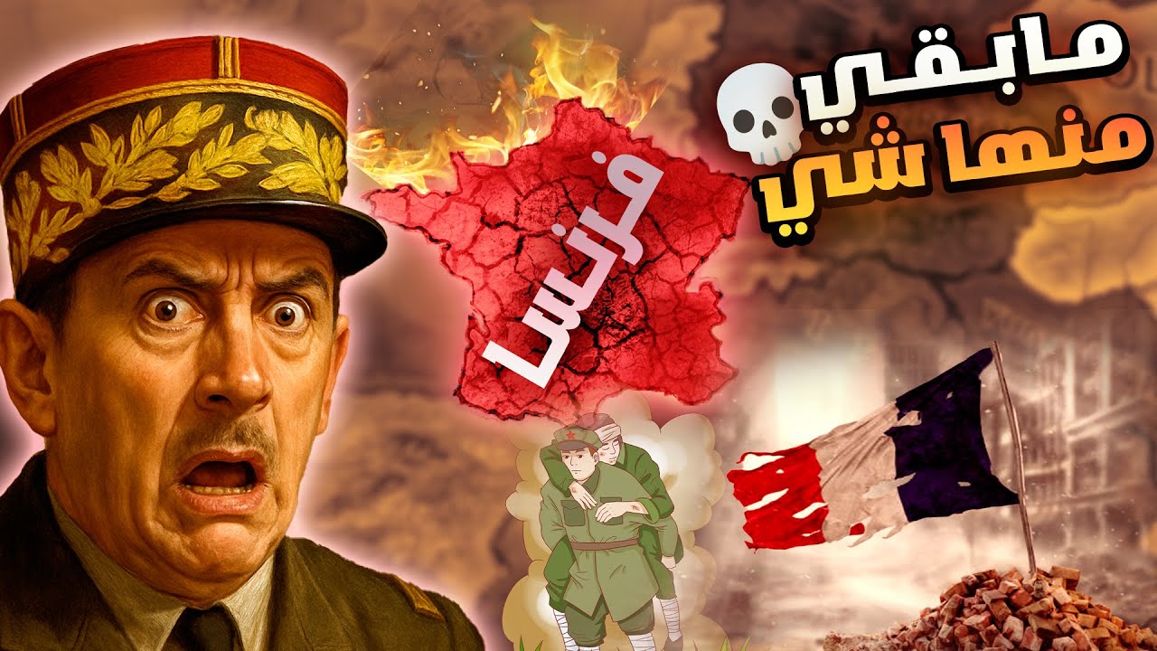 فرنسا الحرة؟ تقصد فرنسا الي ما بقي منها شي؟ 💀 | HOI4