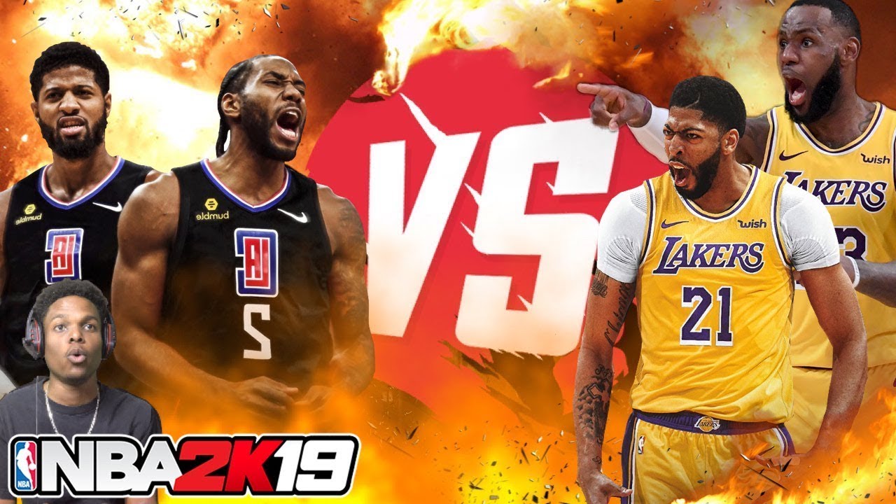 NBA 2K19 THE BATTLE OF LA!! LAKERS DUO VS CLIPPERS DUO