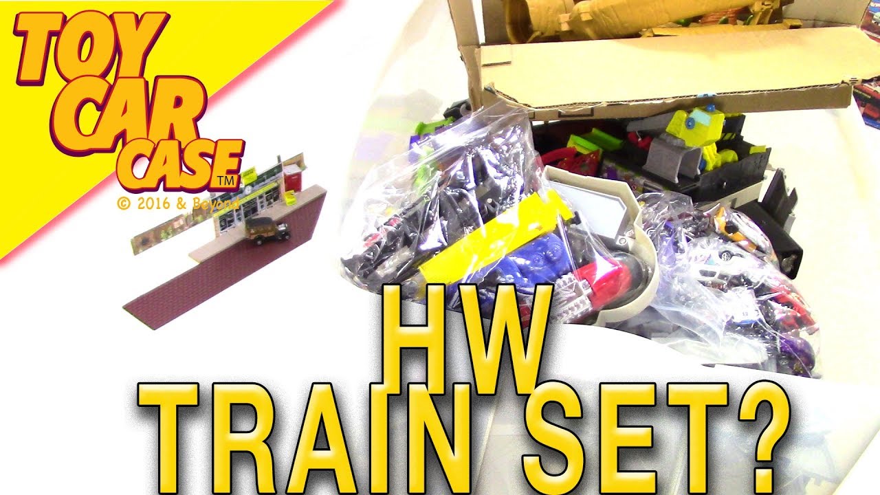 Hot Wheels Deluxe World Train and Power Express Train Sets Toy Car Case