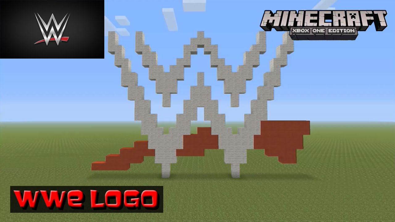Minecraft: Pixel Art Tutorial and Showcase: WWE Logo (World Wrestling Entertainment)