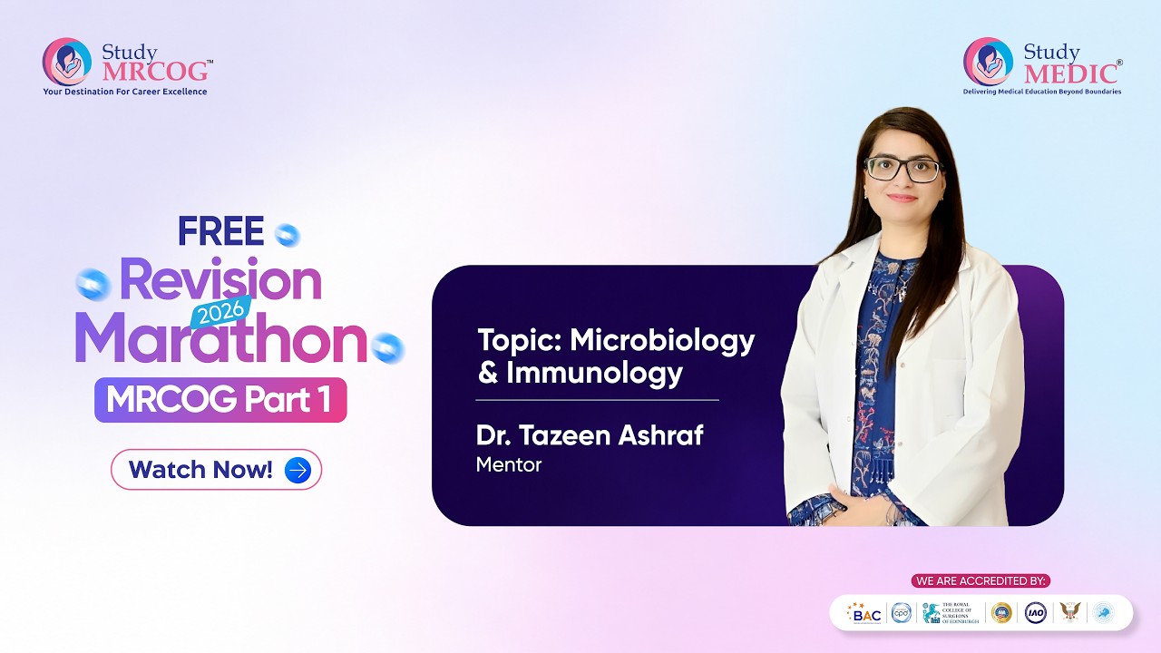 MRCOG PART-1 Free Revision Marathon- Microbiology & Immunology By Dr.Tazeen & Dr Priyadarshini