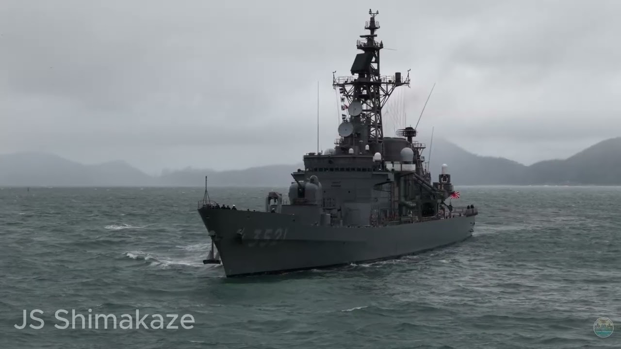 Marinha do Japão no Porto de Santos - JS Kashima e JS Shimakaze