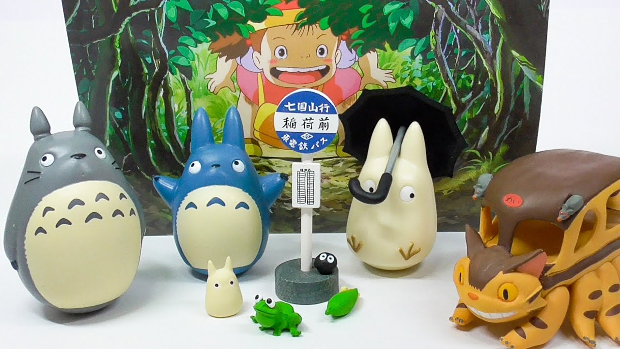 となりのトトロおきあがりこぼし My Neighbor Totoro self-righting doll & Cat bus
