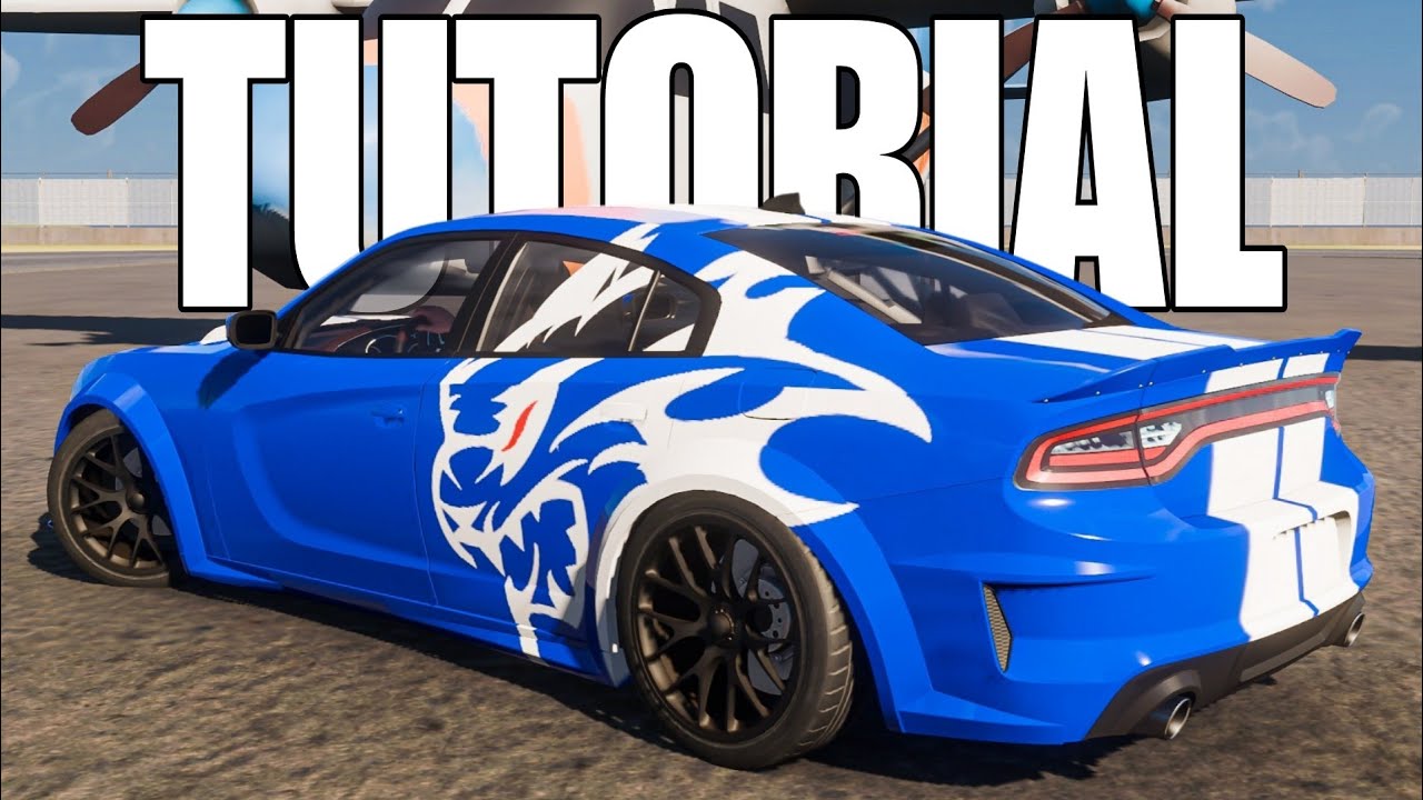 How To Make A HELLCAT FLAME Logo In Car Parking Multiplayer 2 | Complete Tutorial | Dodge Charger