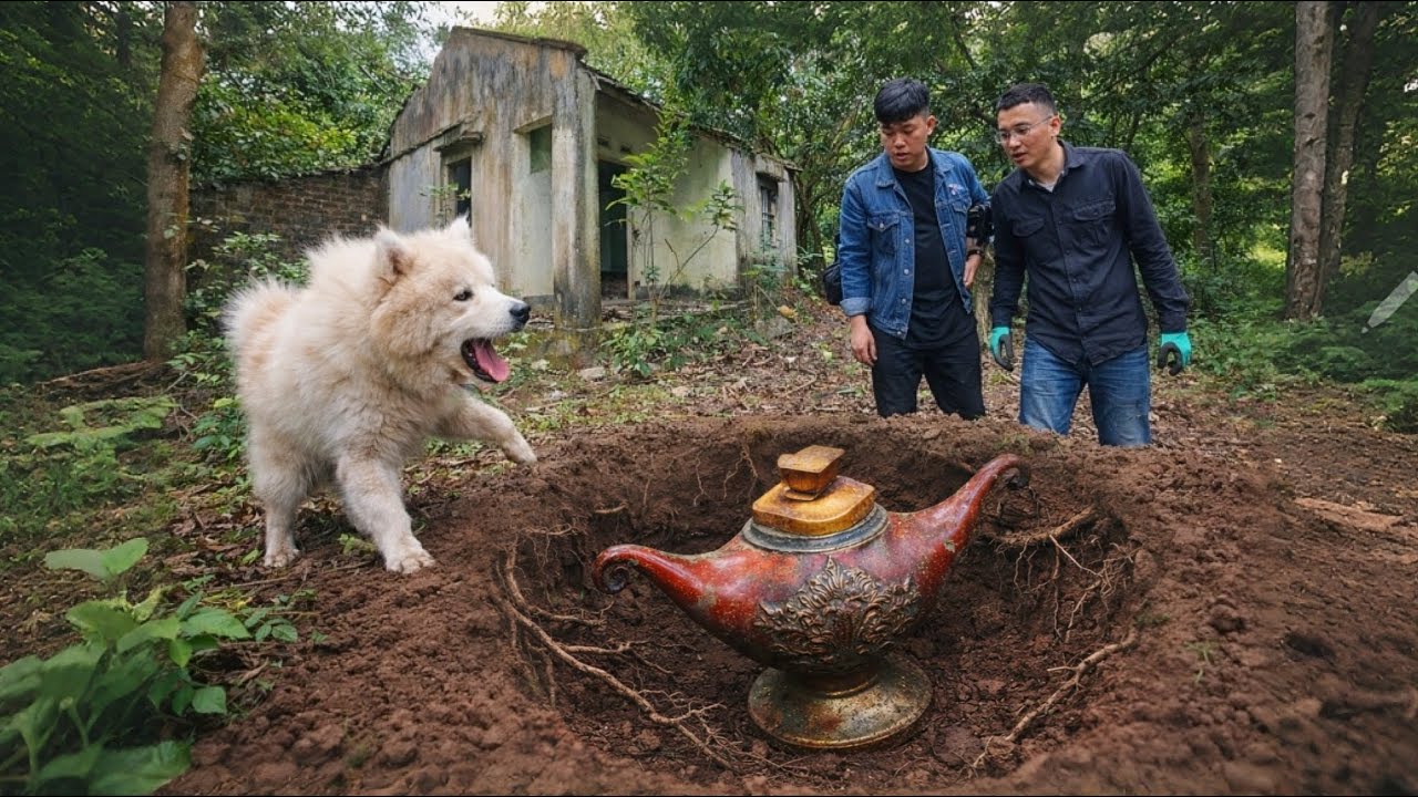 Bất Ngờ Chú Chó Trắng Phát Hiện Đồ Cổ Kỳ Lạ Giống Đèn Thần Và Bí Ẩn Dưới Giếng Sâu | Giải Mã Giấc Mơ
