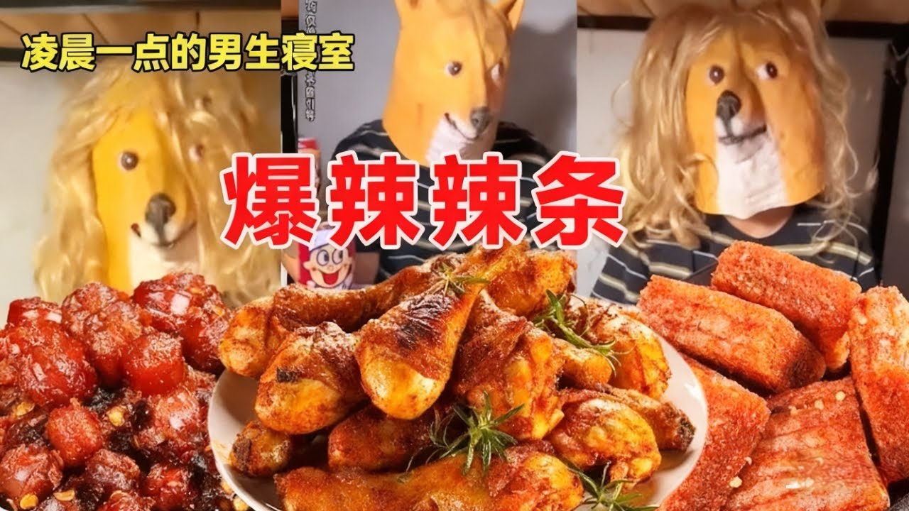 童年爆辣辣条+奥尔良鸡腿！麻麻辣辣皮香肉嫩，小时候的味道舔手指更香了！【天天做饿梦】
