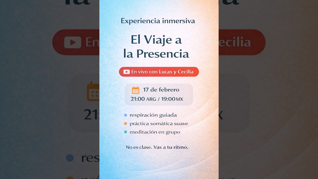 Experiencia inmersiva El viaje a la presencia