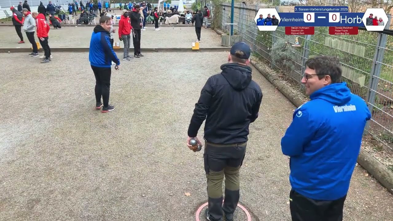 Runde 2 - Triplette Viernheim vs. Horb 3. Vorbereitungsturnier 2025 ASV Boule