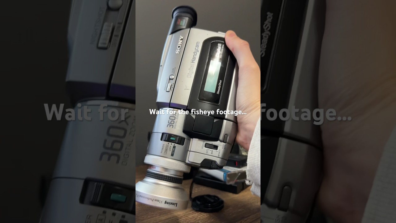 Invest in a fisheye lens #shorts #vhsedit #fisheyelens #handycam #creative #subscribe #shortsvideo