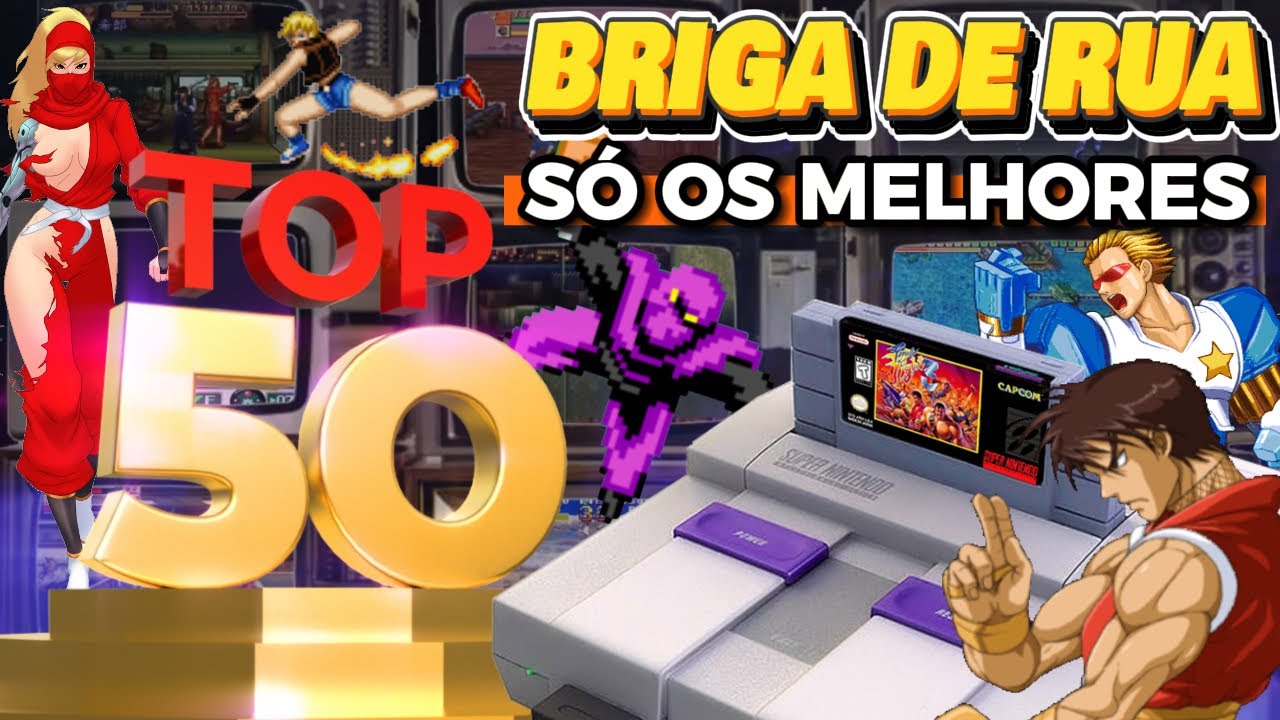 Top 50 Briga de Rua do SNES 👊 Melhores Beat 'Em Up do Super Nintendo