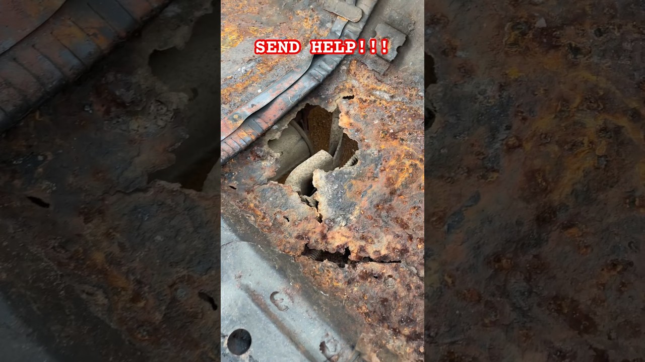 Chevelle floors are Swiss cheese! 😭 #rust #chevelle #repair #restoration #diy #tetanus #project