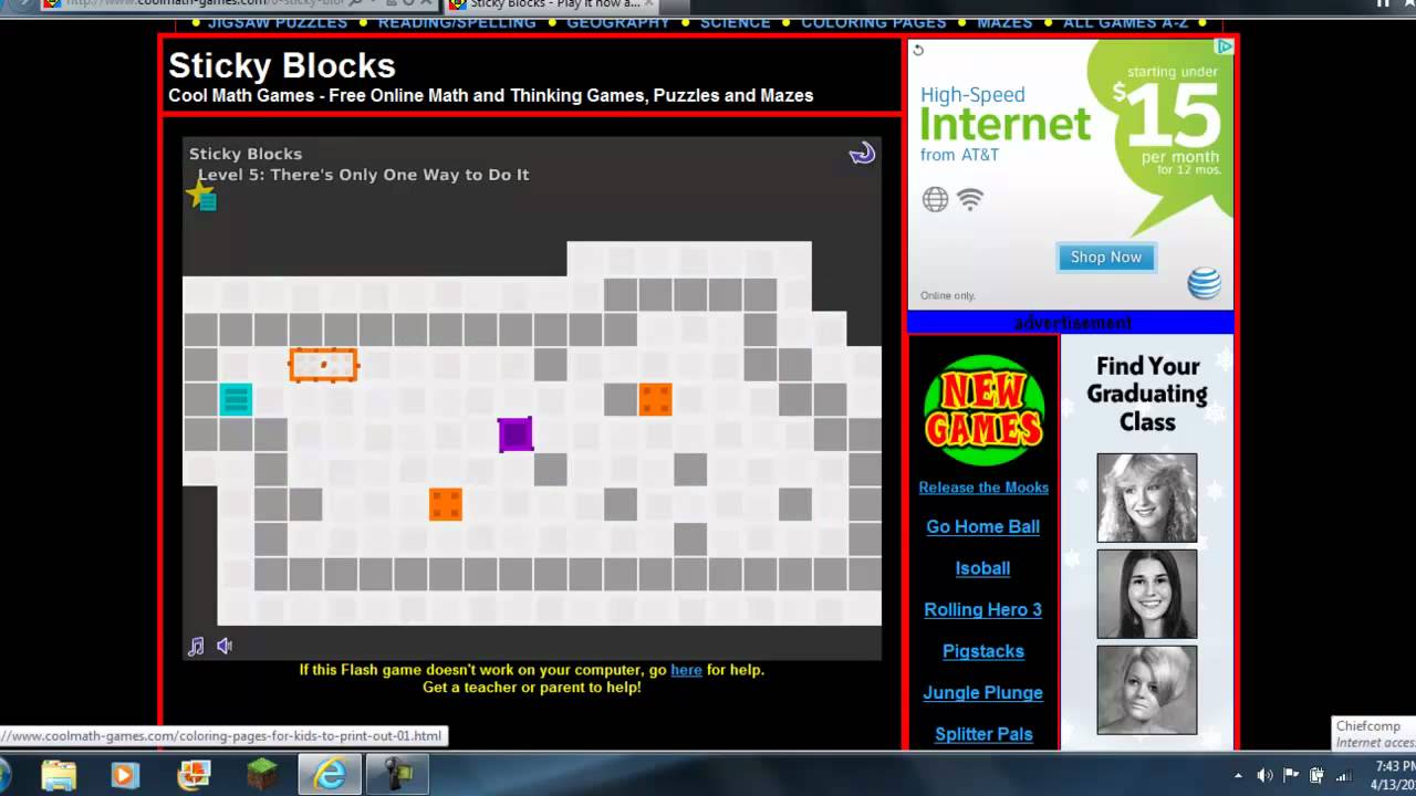 coolmath sticky blocks ep 1