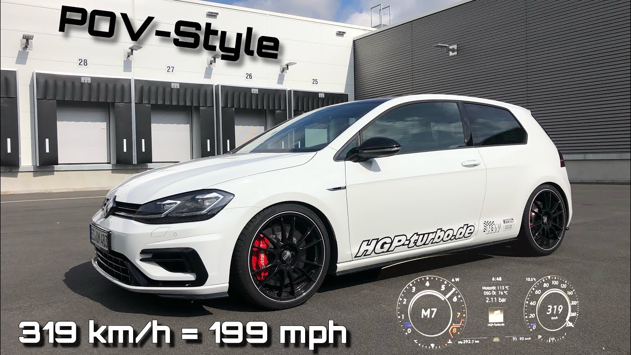 POV-Style: 319 km/h = 199 mph im 2019 HGP Golf 7 R [483 PS OPF Version] | inkl. 0-200 km/h
