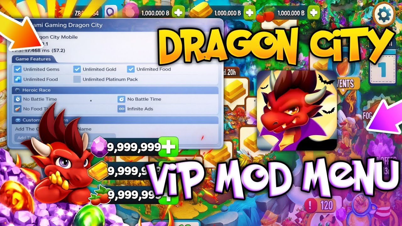 💥ОБНОВЛЕНО!💥 Dragon City v25.15.3 HACK/MOD APK [VIP Неограниченные деньги, самоцветы и разблокиро...