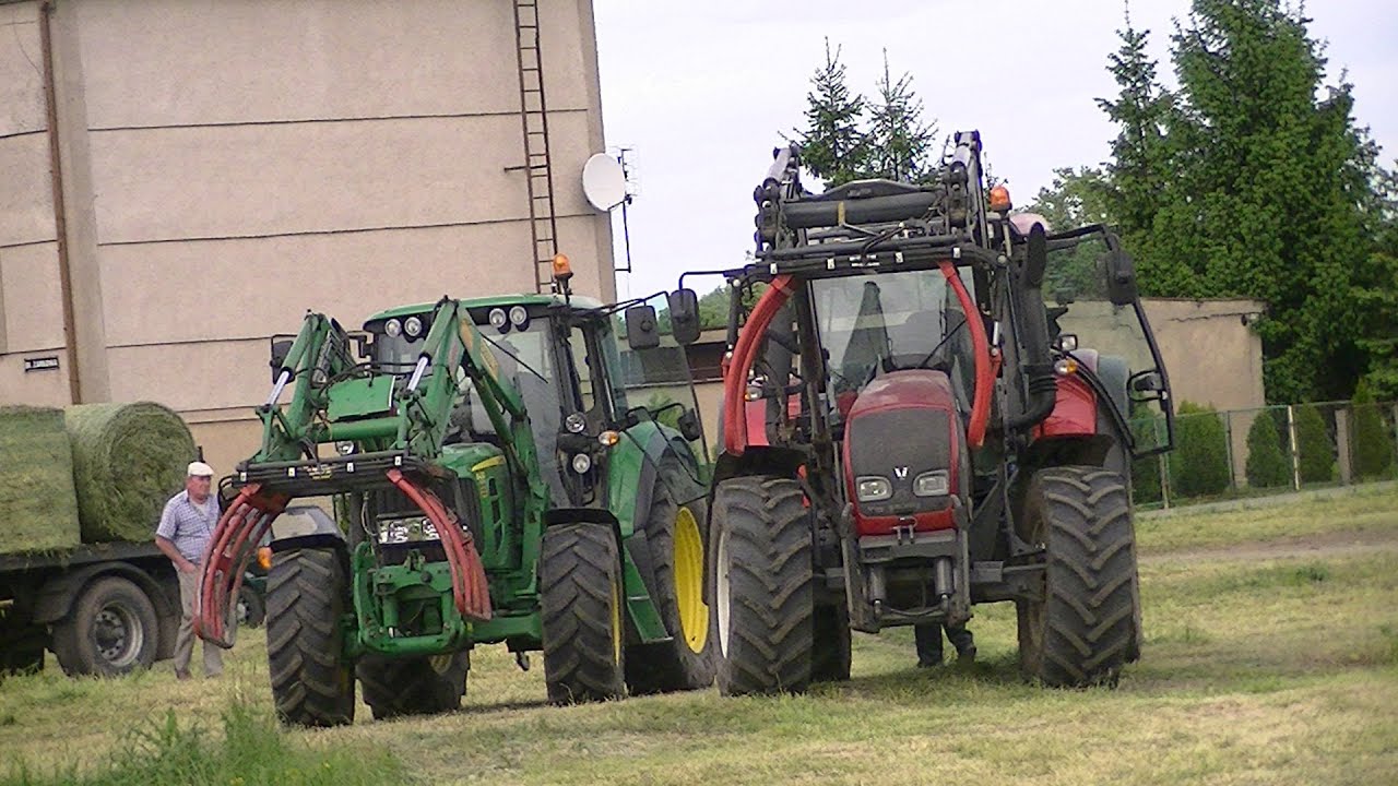 Sianokosy 2013 - JohnDeere 6430 Premium & Valtra N122 & Valtra N101 + Welger RP220 !!!HD!!!