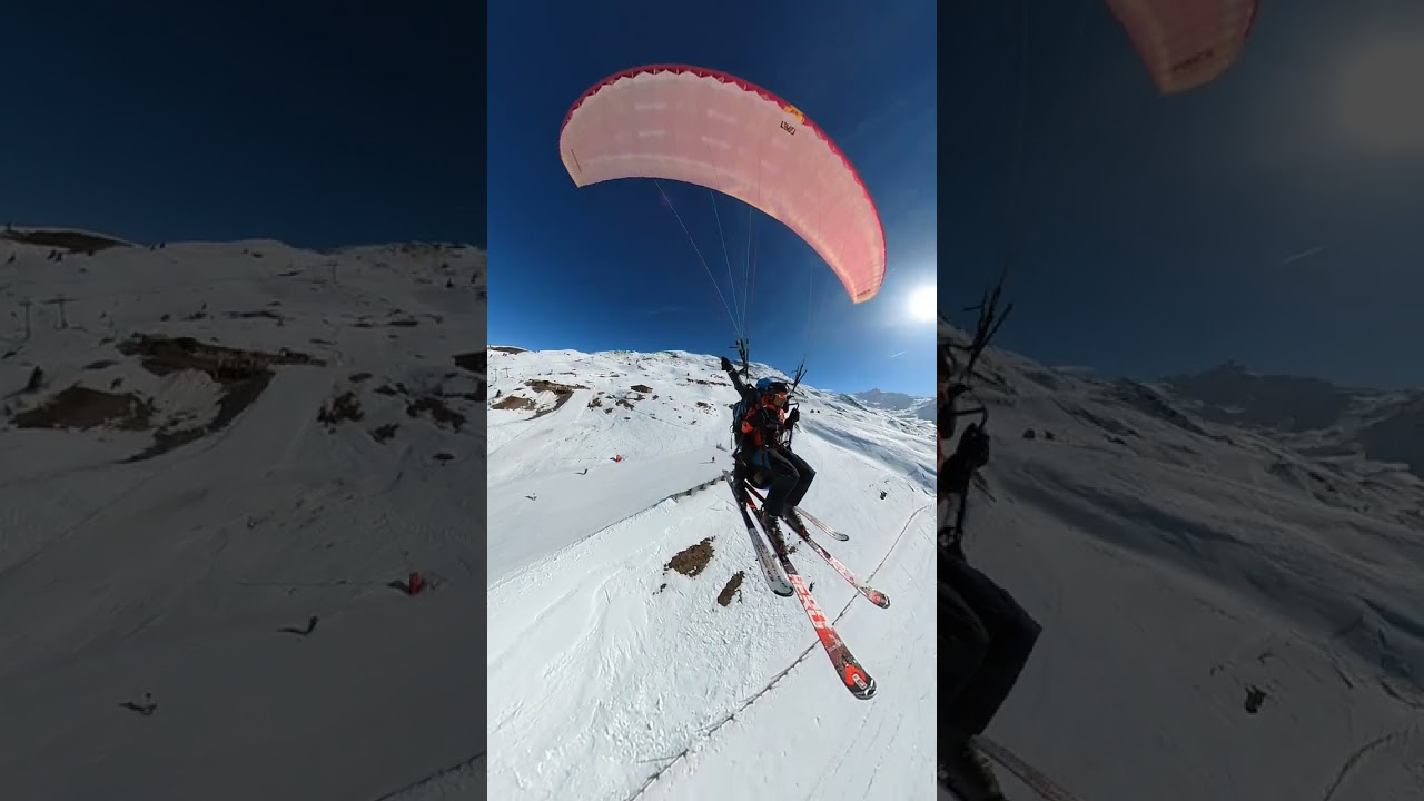 vidéo 360 biplace parapente à Valmeinier avec Envergure Parapente