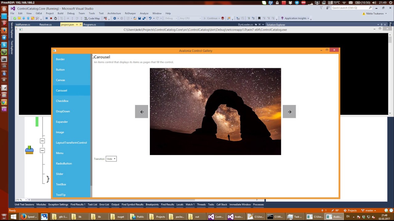 AvaloniaUI running on .NET Core 1.0